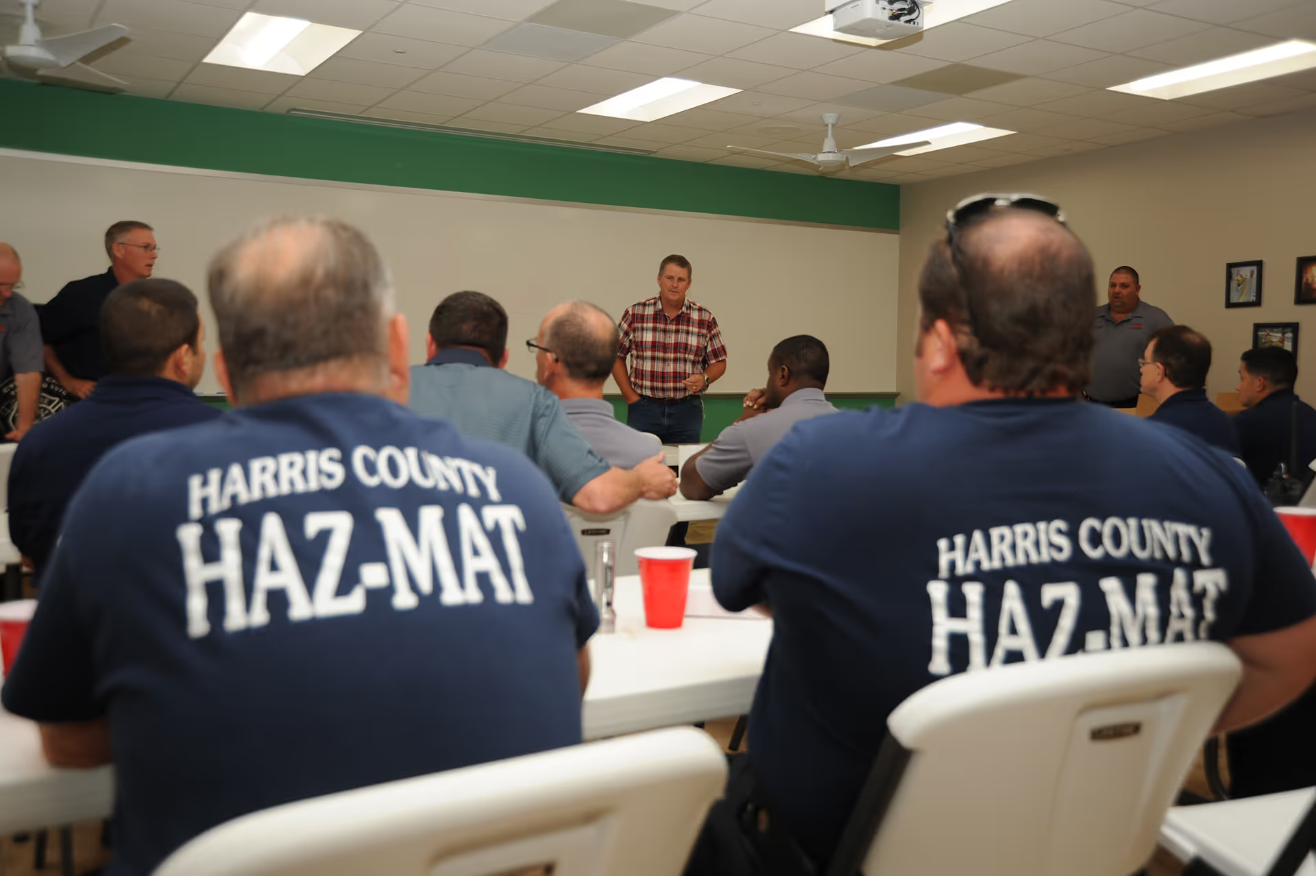 Harris County HAZ-MAT responders at a Boardwalk training session