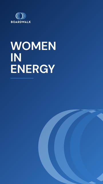 Boardwalk "Women in Energy" social graphic
